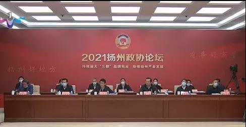 王玉新会长受邀出席2021扬州政协论坛并作交流发言